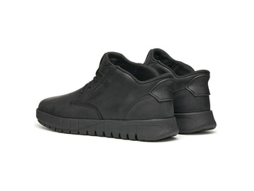 Geox Men's Flextride Plus Black Leather Ankle Boot