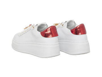 Gio+ PIA300A Sneakers Jeanne Gioiello Star in Leather Made in Italy