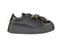 GIO+ Sneakers Nera con Stringhe Leopardate e Charms/Perline PIA434A
