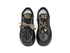 GIO+ Sneakers Nera con Stringhe Leopardate e Charms/Perline