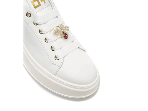 Gio+ Sneakers PIA270 Made in Italy Jewel Bee Leather Upper