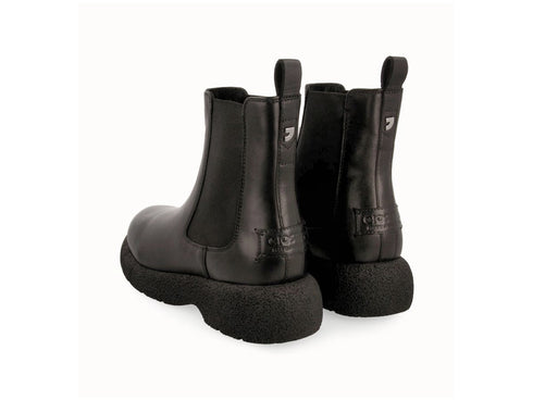 Gioseppo Stivaletti Chelsea Donna in Pelle Nera Sostenibile