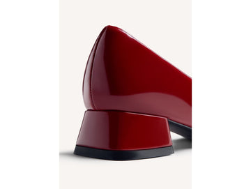 Gioseppo Mary Jane in Burgundy Patent with Double Strap