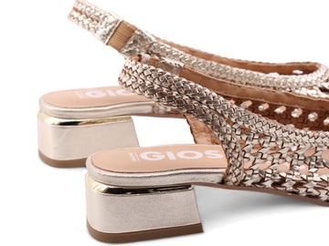 Gioseppo Slingback Piskove with Heel Upper Woven Leather