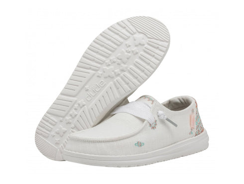 Hey Dude Donna Estive Wendy Flora in tessuto chambray