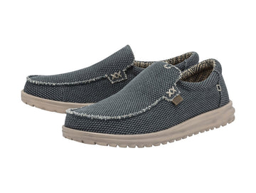 Hey Dude Mikka Braided Summer Shoes Deep Blue Slip On