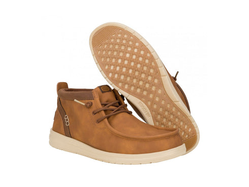 Hey Dude Wally Mid Shoes Men Fall Winter Upper Eco Leather