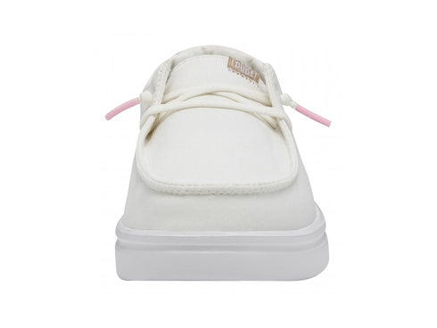 Hey Dude Women's Summer Shoes Wendy Rise Spark White