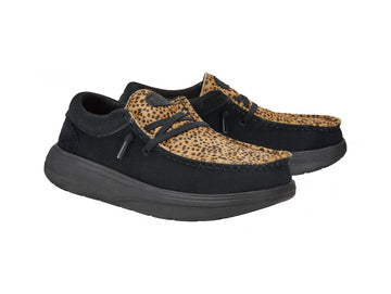 Hey Dude Women's Winter Lace-Up Shoes Comf Lux Animalier