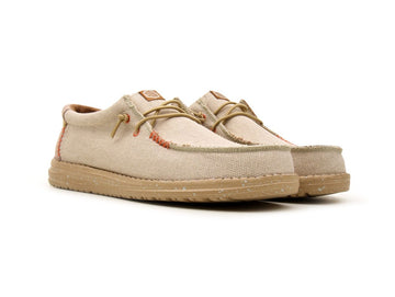 Hey Dude Men's Wally Coastline Jute Fabric Summer Shoes