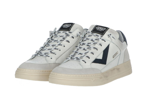 4B12 Kyle Shoes Made in Italy Men's Maxi Logo Leather Upper