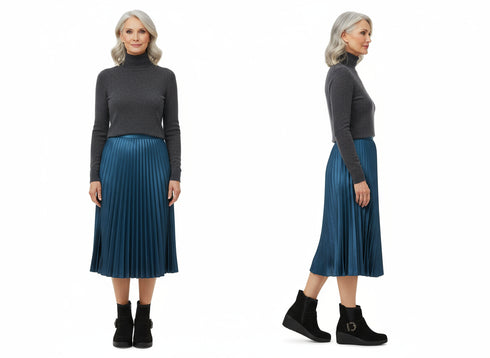 Look da sera con stivaletti Melluso