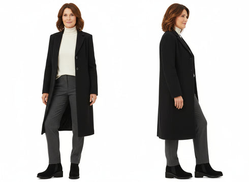 Look impeccabile con stivaletti Melluso camoscio nero vernice