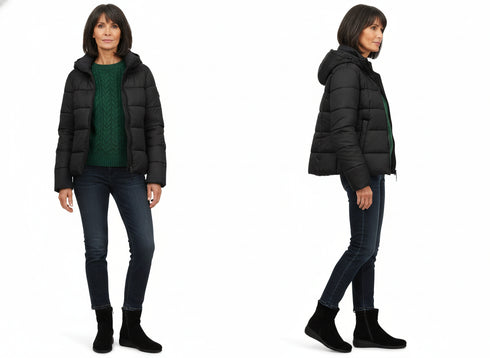 Look informale con paio stivaletti Melluso camoscio nero