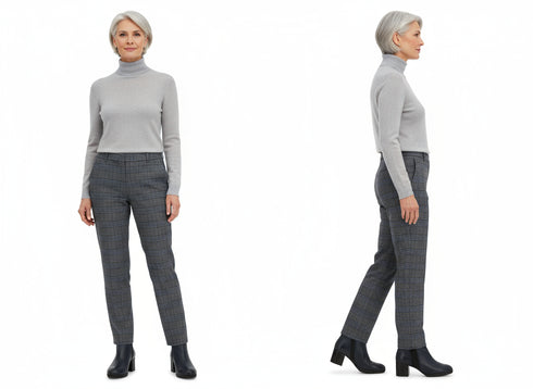 Look sofisticato con stivaletti Melluso blu