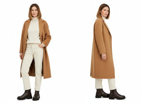 Look sofisticato con stivaletti Melluso Chelsea marrone chunky