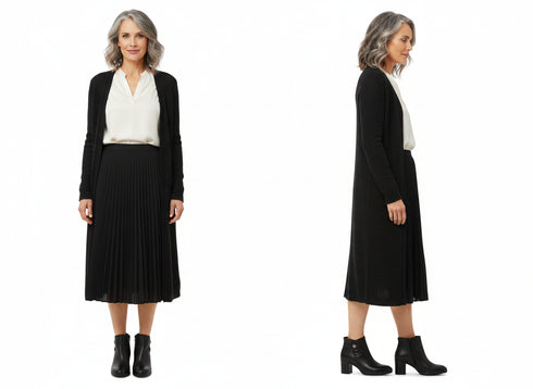 Look sofisticato con stivaletti Melluso pelle nera