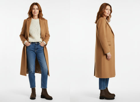 Look stratificato con stivaletti Melluso camoscio marrone