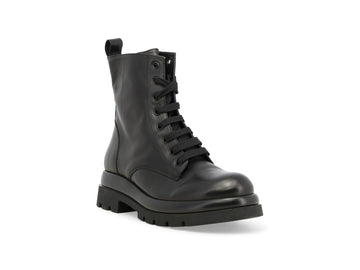Calzature Melluso Donna casual: anfibi in pelle nera R45385Q-264676
