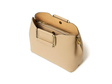 Melluso Structured Handbag with Leather Shoulder Strap