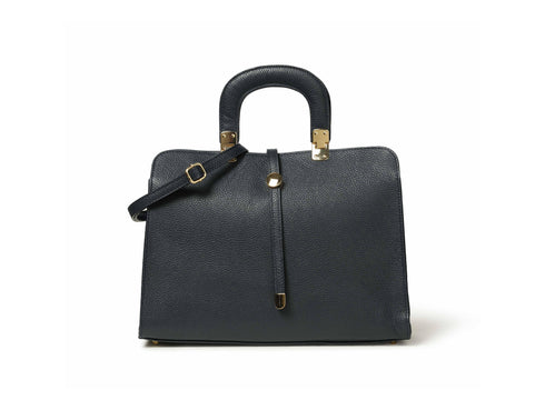 Melluso Borsa a Mano Professionale in Pelle Blu BOR523-251886