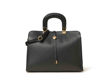 Melluso Borsa a Mano Professionale in Pelle Martellata Nera BOR523-241814