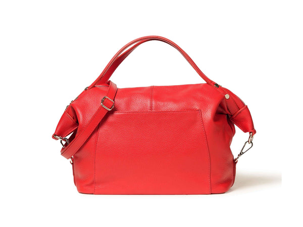 Melluso Borsa a Mano e Tracolla in Pelle Rossa BOR995-250554