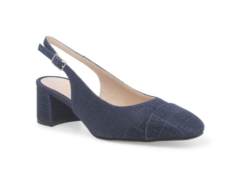Melluso Slingback Elegante per Cerimonia Tomaia Tessuto