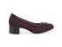 Melluso Décolleté Made in Italy Tacco Medio Tomaia Camoscio Bordeaux X5318W-244677