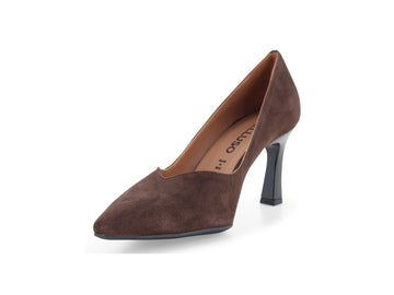 Melluso Décolleté Camoscio Marrone - Dettaglio punta D5203Q-262441