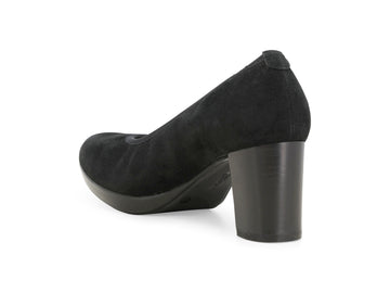 Melluso Décolleté Camoscio Nero - Dettaglio tacco D5154Q-264960