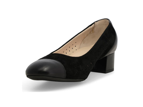 Melluso Décolleté Pelle Nero - Dettaglio punta N411Q-257116