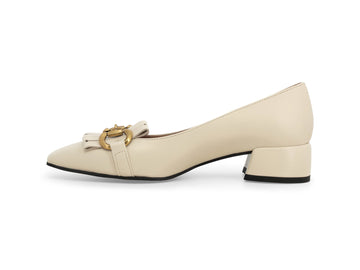 Melluso Décolleté Pelle Beige - Dettaglio laterale V5342Q-264855