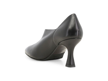 Dettaglio tacco rocchetto 7 cm e suola cuoio décolleté Melluso