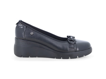 Melluso Décolleté Donna in Pelle Nera con Zeppa K55313-261418