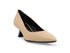 Melluso Nude Leather Pumps with Black Spool Heel