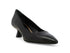 Melluso Women's Black Leather Pumps with Spool Heel