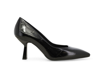 Melluso Décolleté Nera in Pelle Stampa Cocco con Tacco Alto D5204-250879