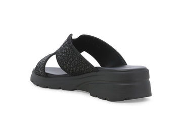 Melluso Ciabatta Tessuto Nero - Dettaglio tacco R80232Q-259174