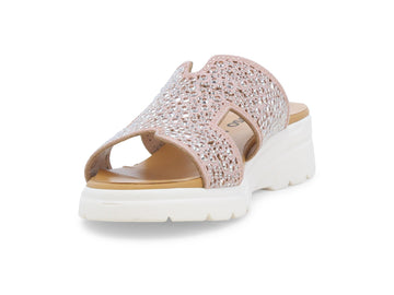 Melluso Ciabatta Tessuto Rosa - Dettaglio punta R80232Q-259059