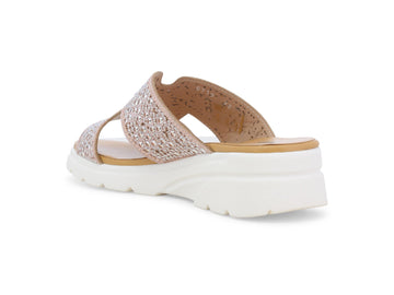 Melluso Ciabatta Tessuto Rosa - Dettaglio tacco R80232Q-259059