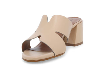 Melluso Ciabatte Pelle Beige - Dettaglio punta K35136Q-258559