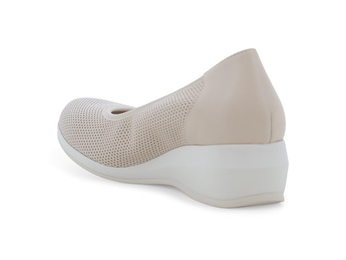 Melluso Décolleté Pelle Beige - Dettaglio tacco R30611Q-260659