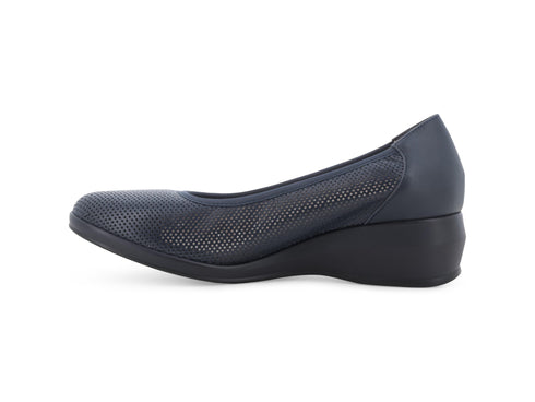 Melluso Décolleté Pelle Blu - Dettaglio laterale R30611Q-260667