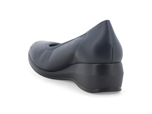 Melluso Décolleté Pelle Blu - Dettaglio tacco R30611Q-260667