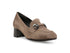 Melluso Mocassino Donna Beige in Camoscio con Tacco e Accessorio