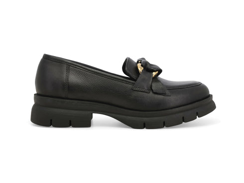 Melluso Mocassino Casual Donna Nero in Pelle con Carrarmato 034340Z-249709