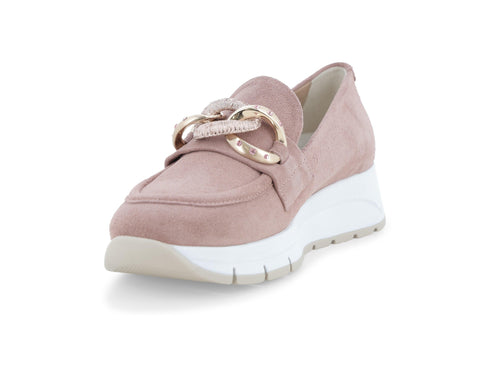 Melluso Mocassino Camoscio Rosa - Dettaglio punta R20091-255812