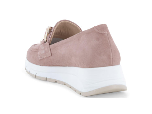 Melluso Mocassino Camoscio Rosa - Dettaglio tacco R20091-255812