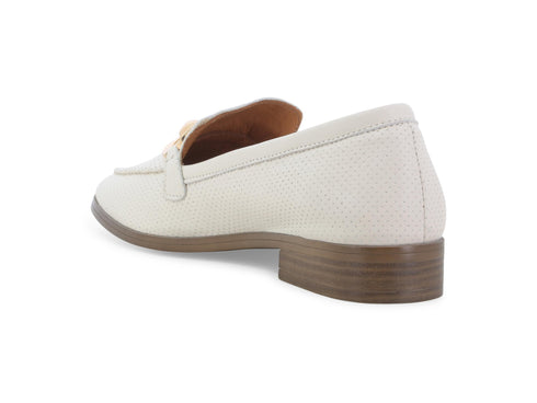 Melluso Mocassino Pelle Bianco - Dettaglio tacco 055052Q-260230